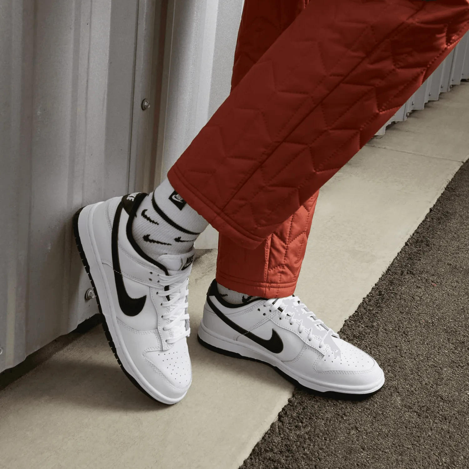 Nike Dunk Low Black White (W) image 2