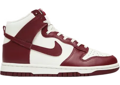 Nike Dunk High Sail Team Red (W)