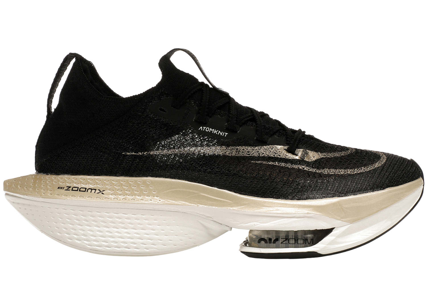Nike Air Zoom Alphafly Next% 2 Black Metallic Gold Grain (Women's)