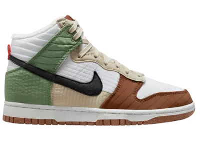 Nike Dunk High Toasty White Brown Green (W)