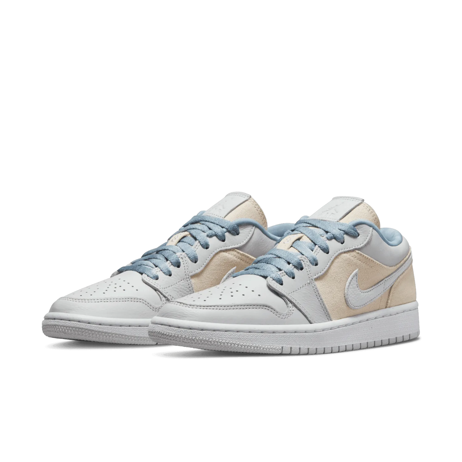 Jordan 1 Low Canvas Grey Cream (W) image 4