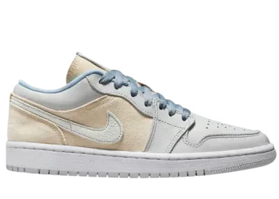 Jordan 1 Low Canvas Grey Cream (W)