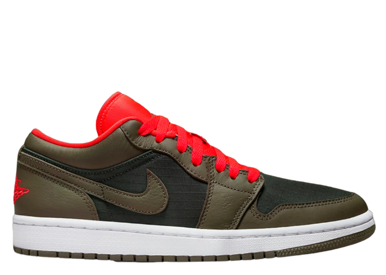 Air Jordan 1 Low SE Light Olive Bright Crimson (W)
