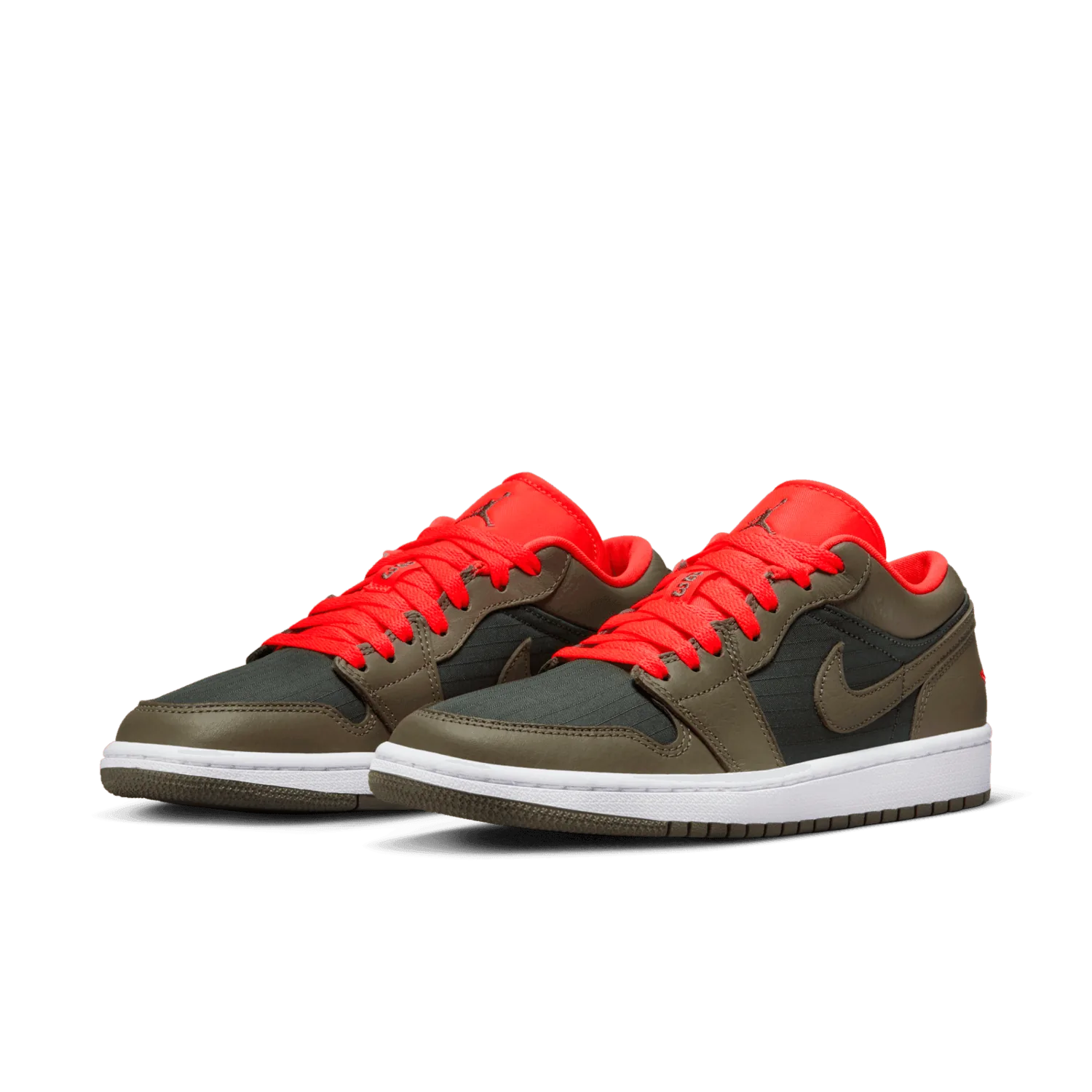Air Jordan 1 Low SE Light Olive Bright Crimson (W) image 4