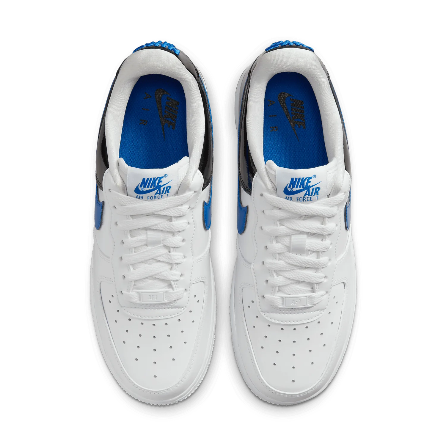 Nike Air Force 1 Low Patent White Black Blue (W) image 3