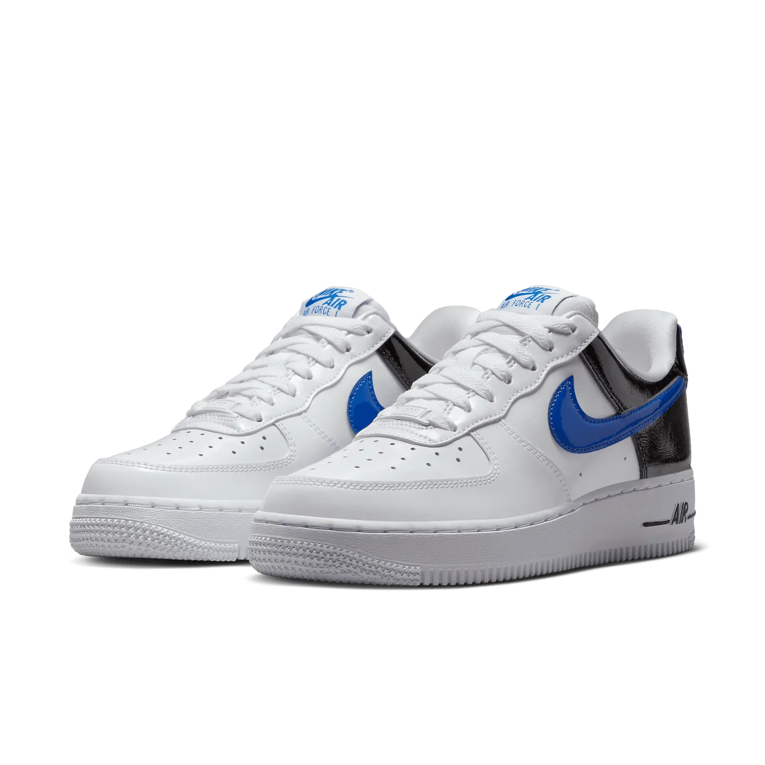 Nike Air Force 1 Low Patent White Black Blue (W) image 4