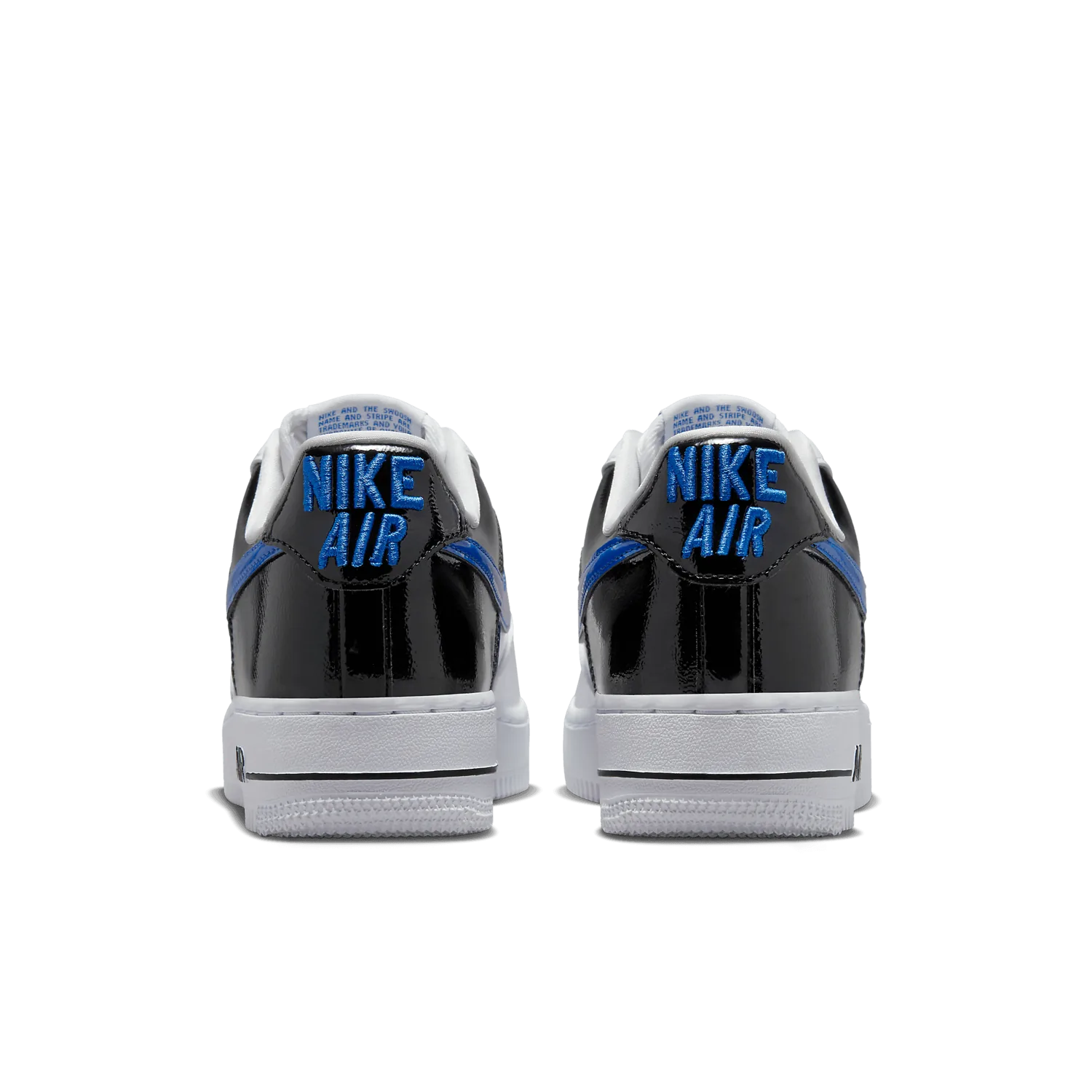 Nike Air Force 1 Low Patent White Black Blue (W) image 5