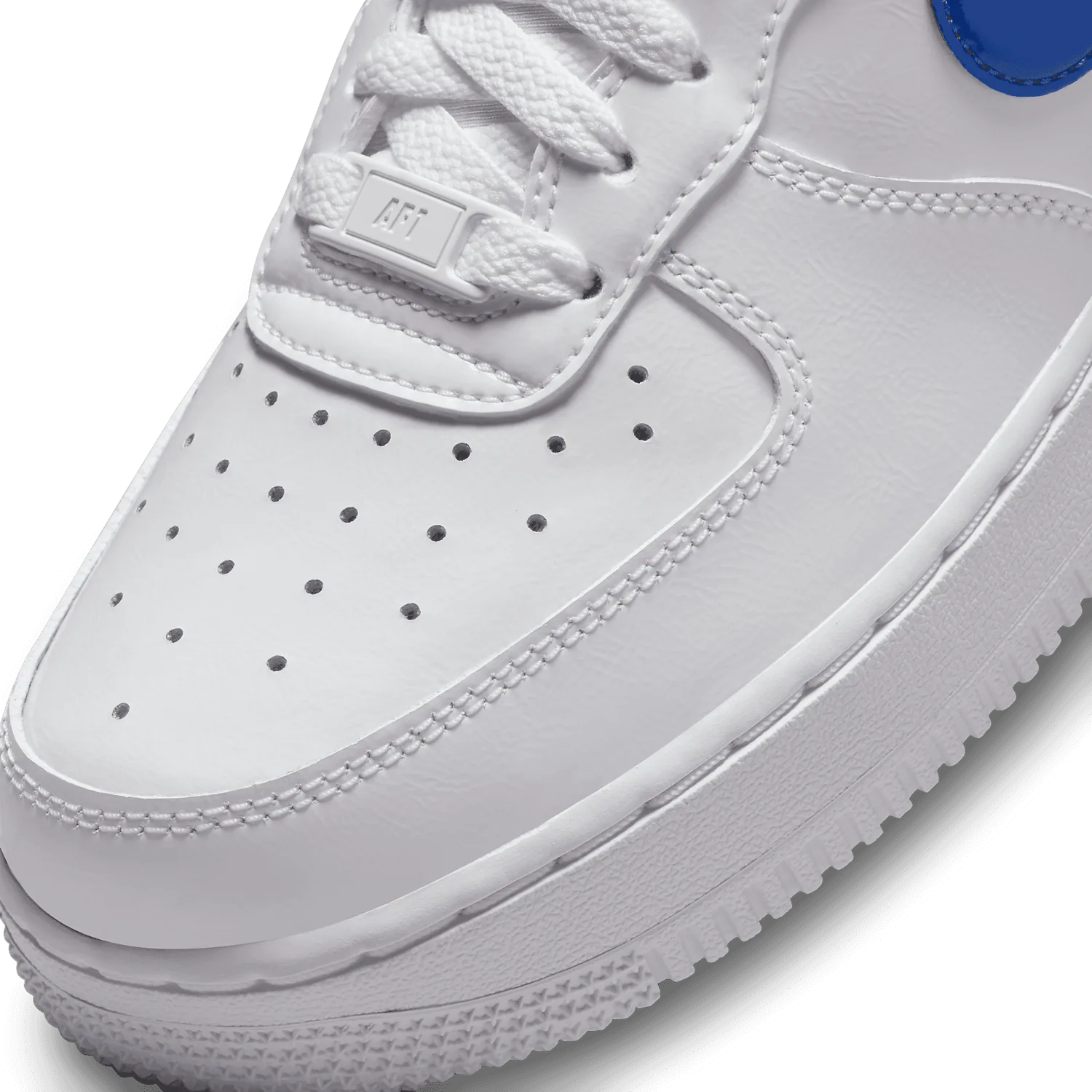 Nike Air Force 1 Low Patent White Black Blue (W) image 6