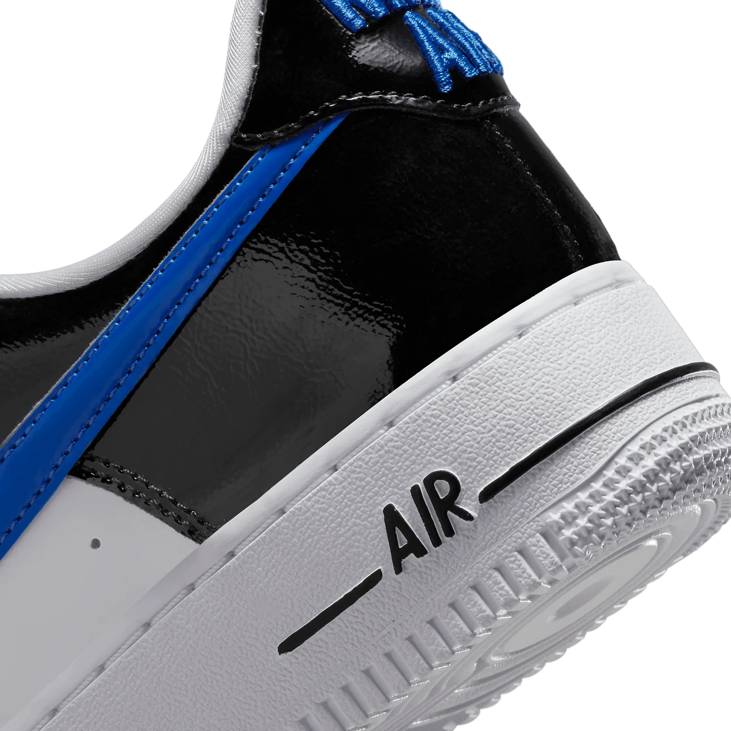 Nike Air Force 1 Low Patent White Black Blue (W) image 7