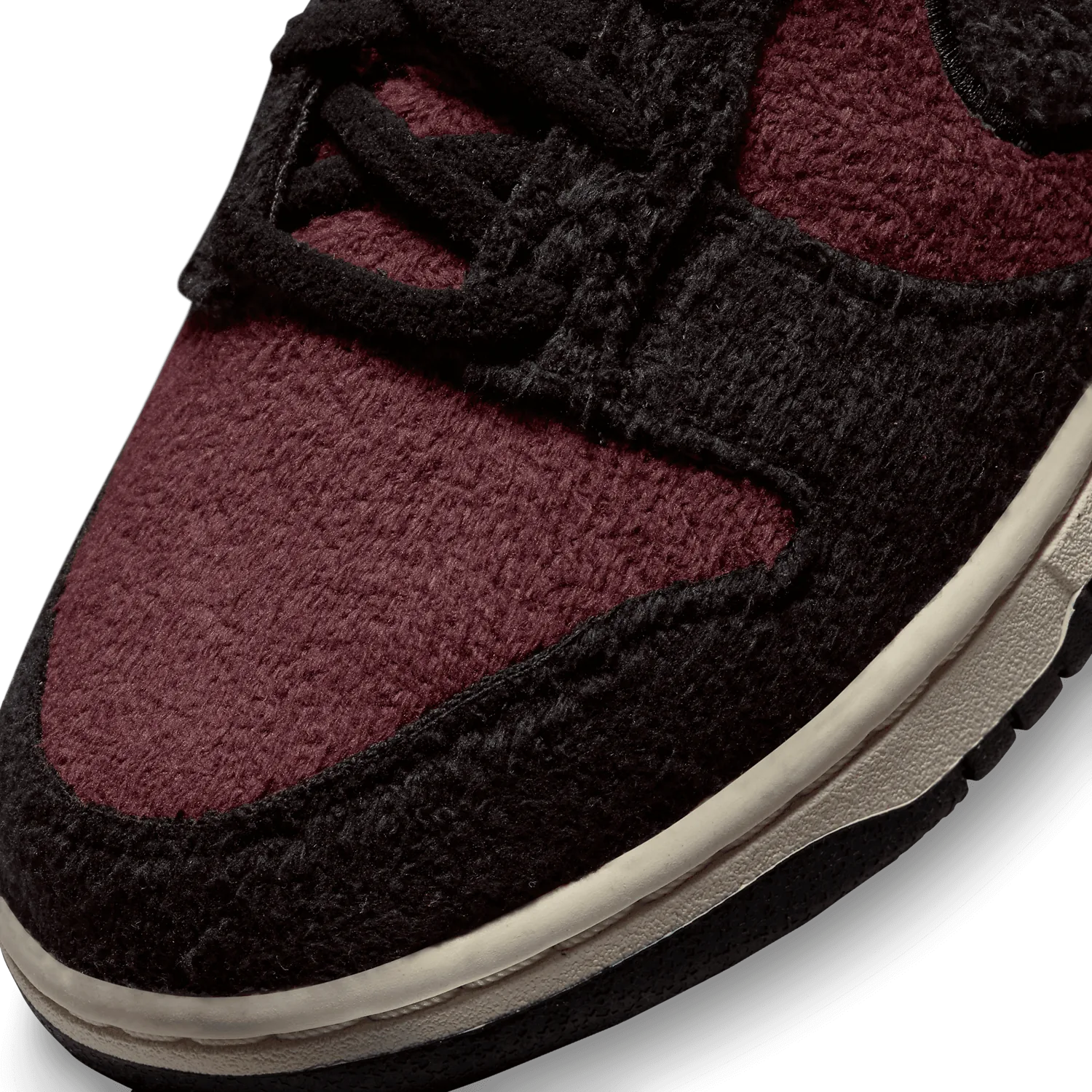 Nike Dunk Low SE Fleece Burgundy Crush Black (W) image 6
