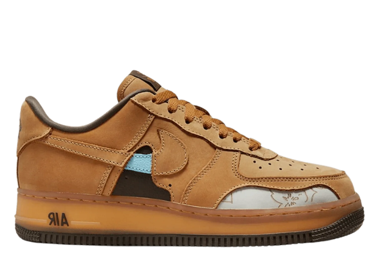 Nike Air Force 1 Low Cut Out Wheat (W)