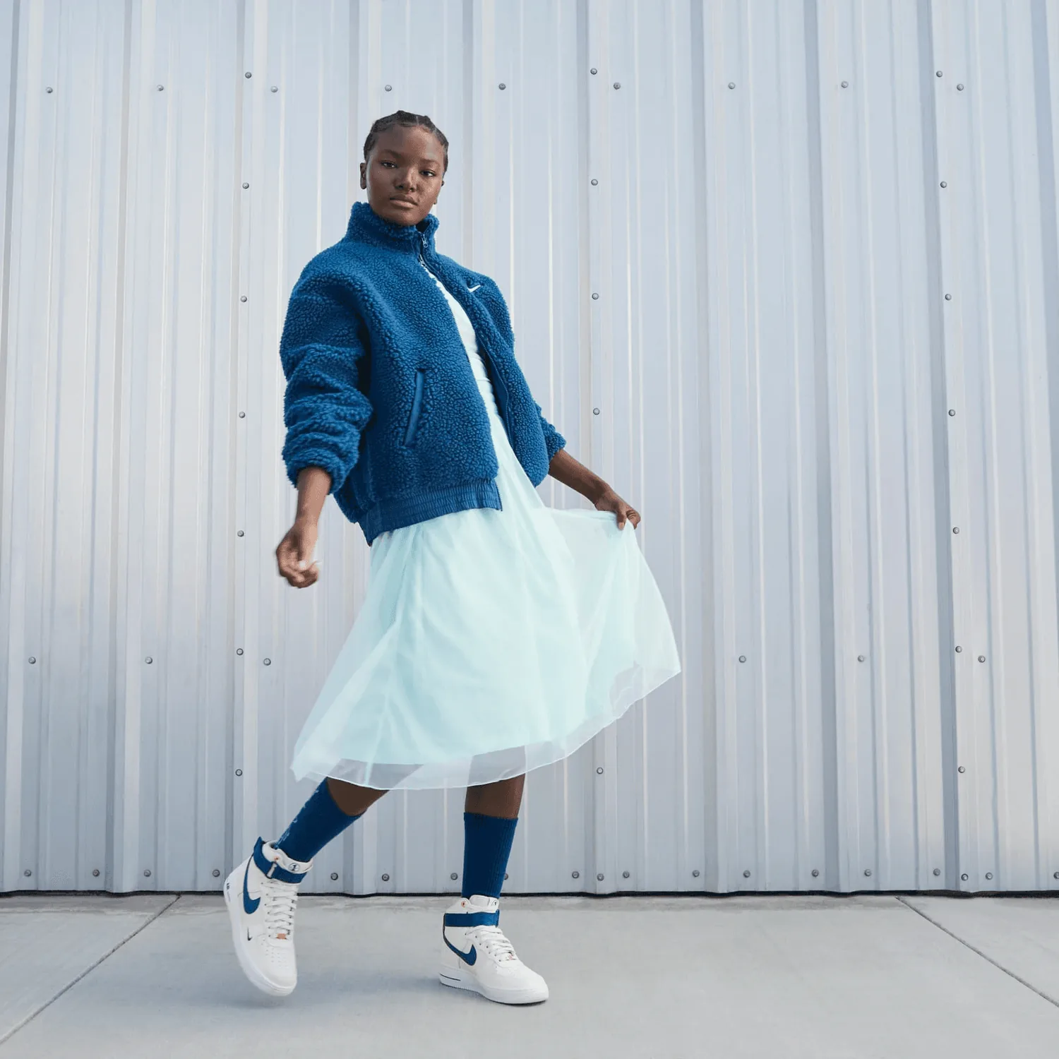 Nike Air Force 1 High 40th Anniversary Sail Blue Jay (W) image 3