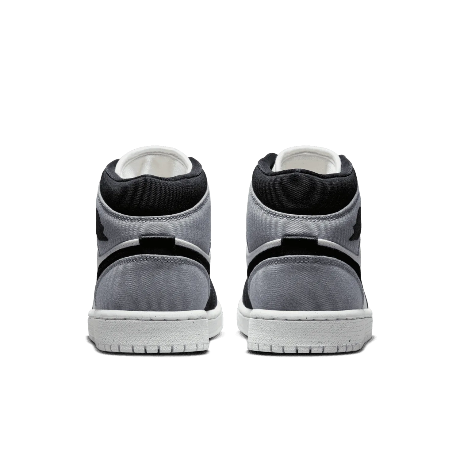 Air Jordan 1 Mid SE Canvas Black Light Steel Grey (W) image 5