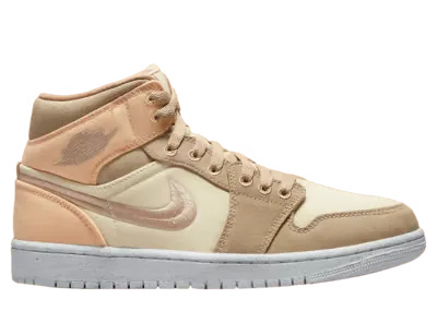 Air Jordan 1 Mid SE Muslin Canvas (W)
