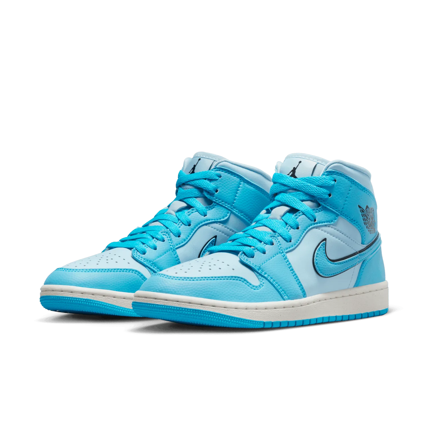 Air Jordan 1 Mid SE Ice Blue Dark Powder Blue (W) image 4