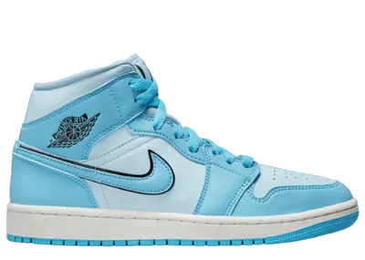 Air Jordan 1 Mid SE Ice Blue Dark Powder Blue (W)