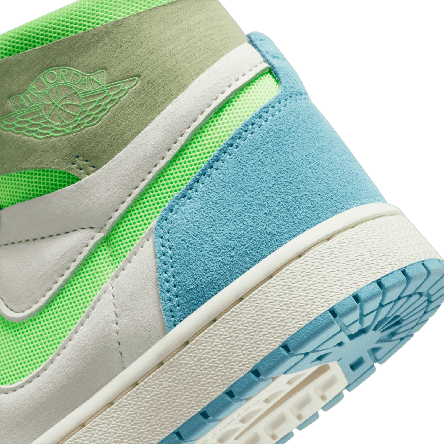 Air Jordan 1 High Zoom CMFT 2 University Blue Electric Green (W) image 7