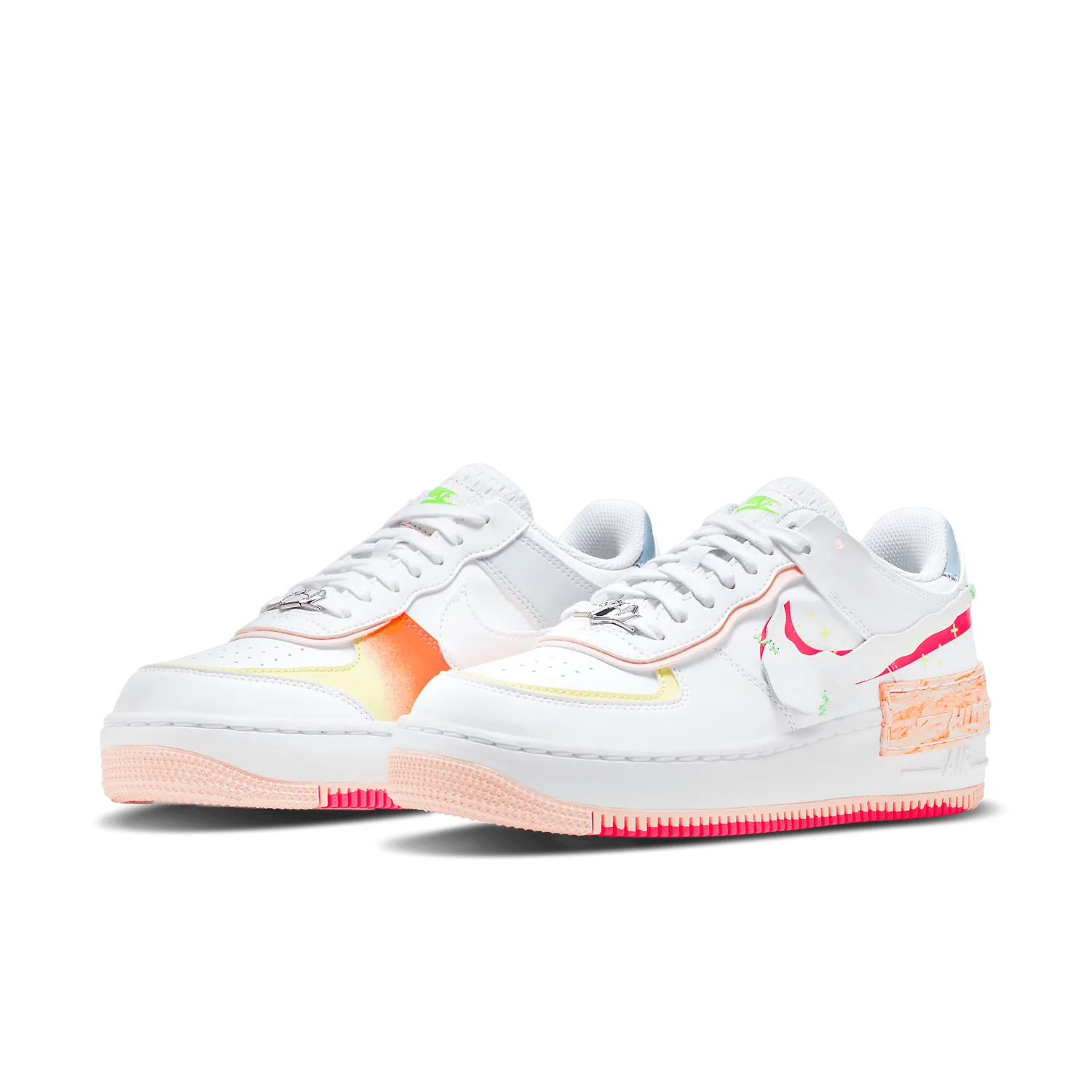 Nike Air Force 1 Low Shadow White Pink Orange (W) image 4