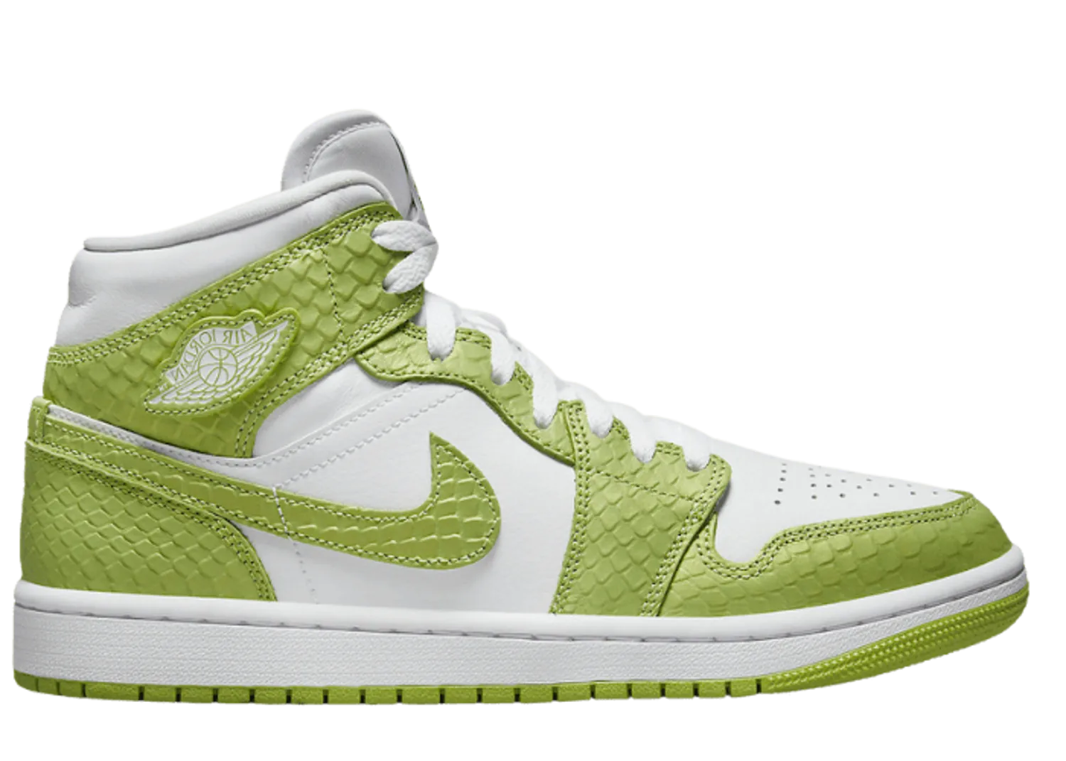 Jordan 1 Mid Green Python (W)