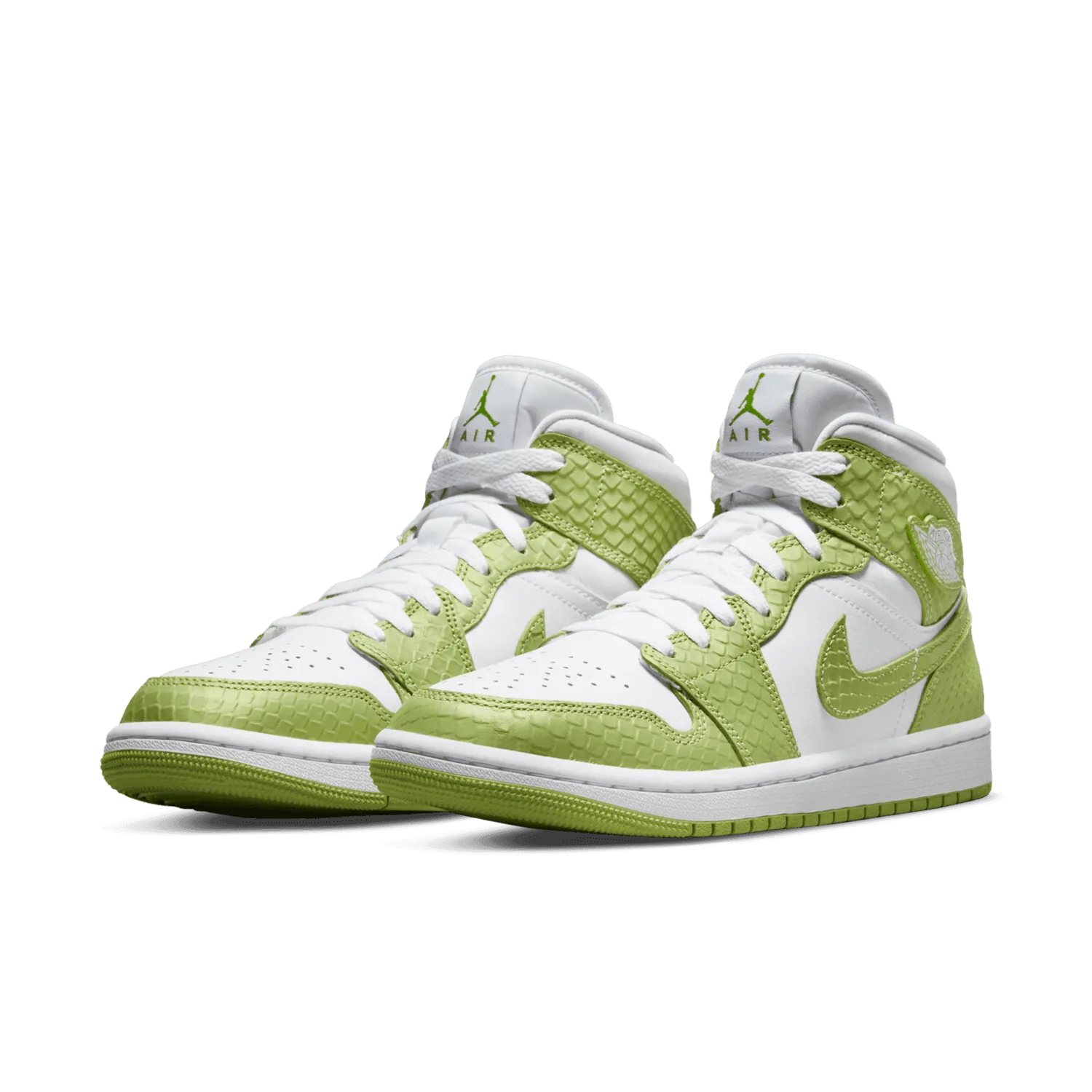 Jordan 1 Mid Green Python (W) image 4