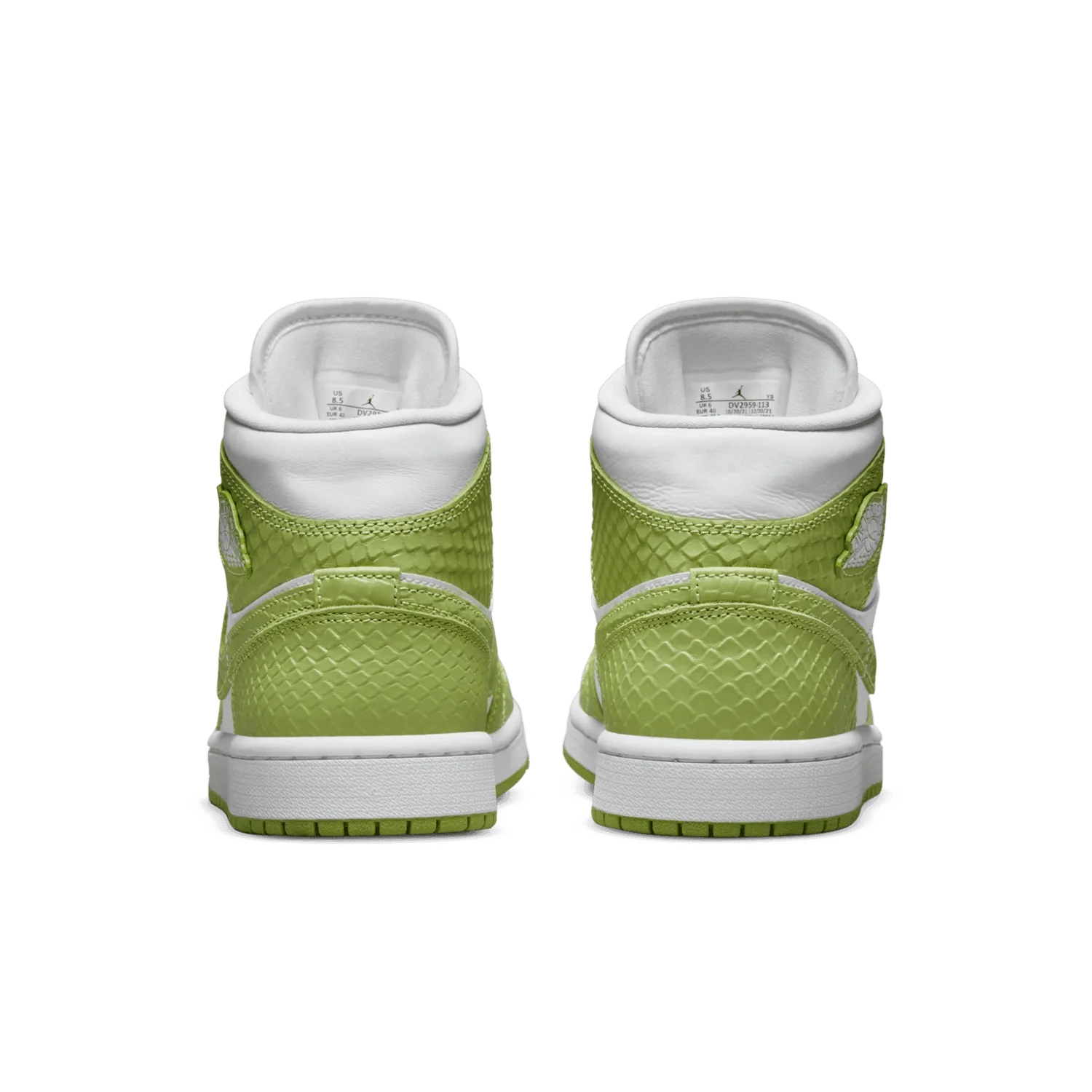Jordan 1 Mid Green Python (W) image 5