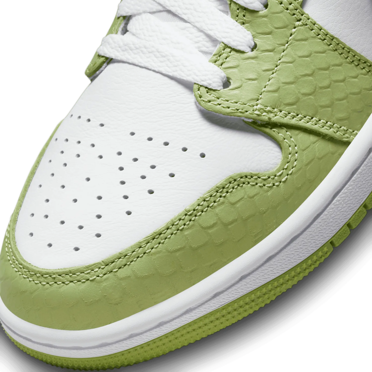 Jordan 1 Mid Green Python (W) image 6