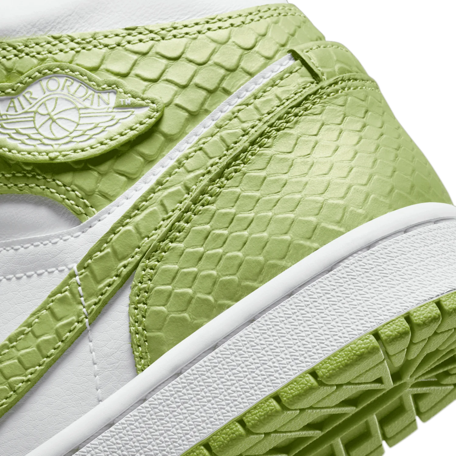 Jordan 1 Mid Green Python (W) image 7