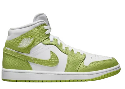 Jordan 1 Mid Green Python (W)