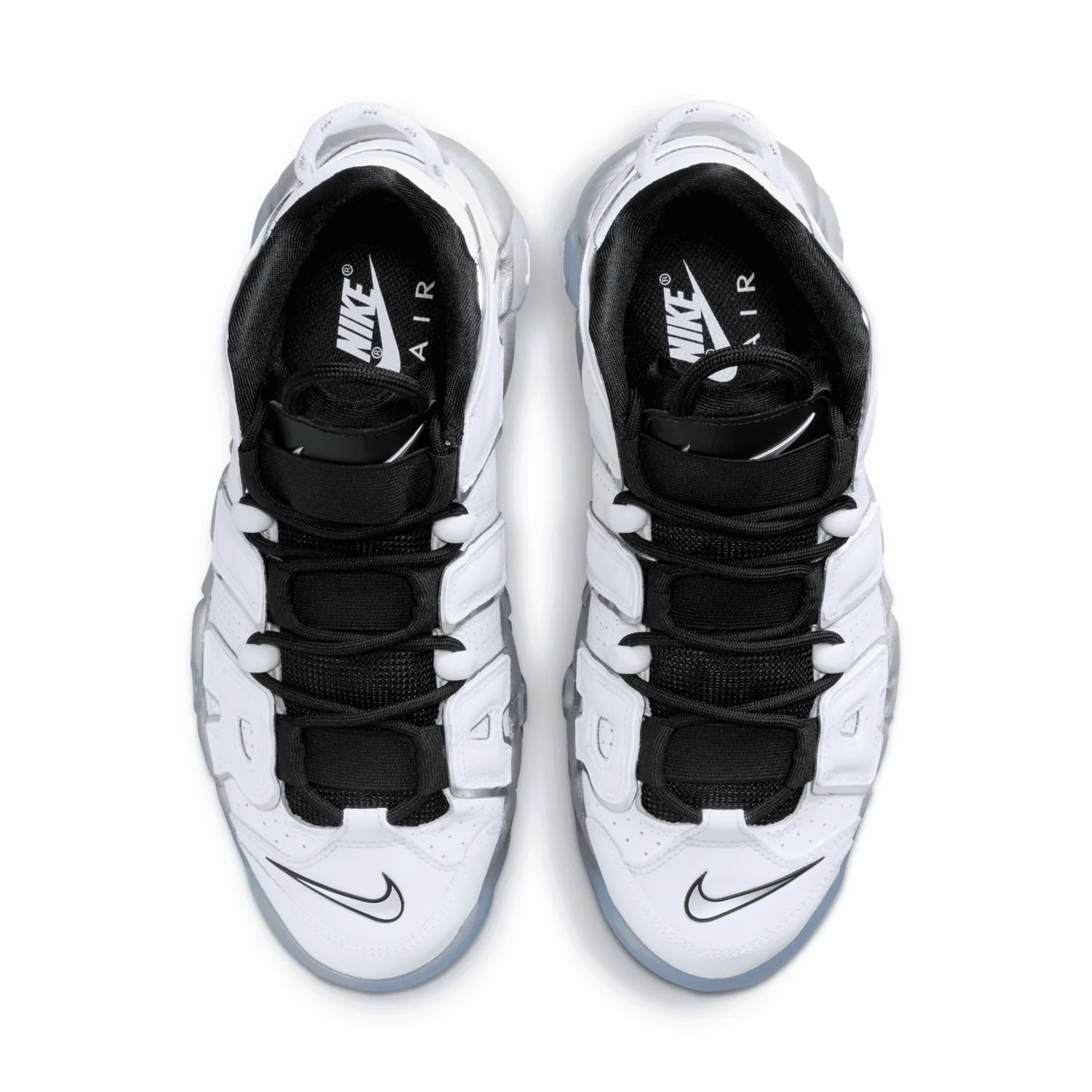 Nike Air More Uptempo White Metallic Silver Clear (W) image 5