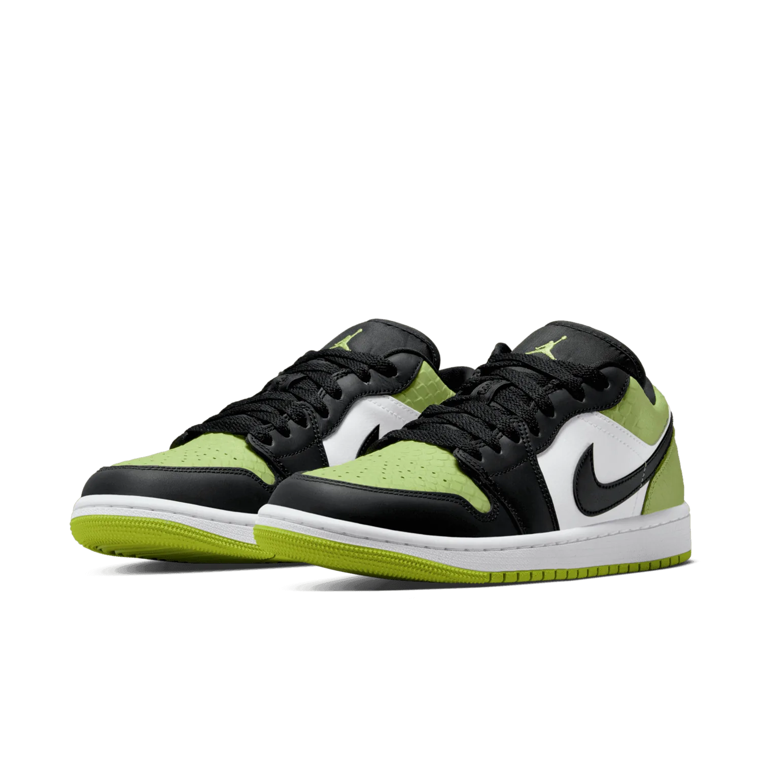 Jordan 1 Low Snakeskin Vivid Green (W) image 4