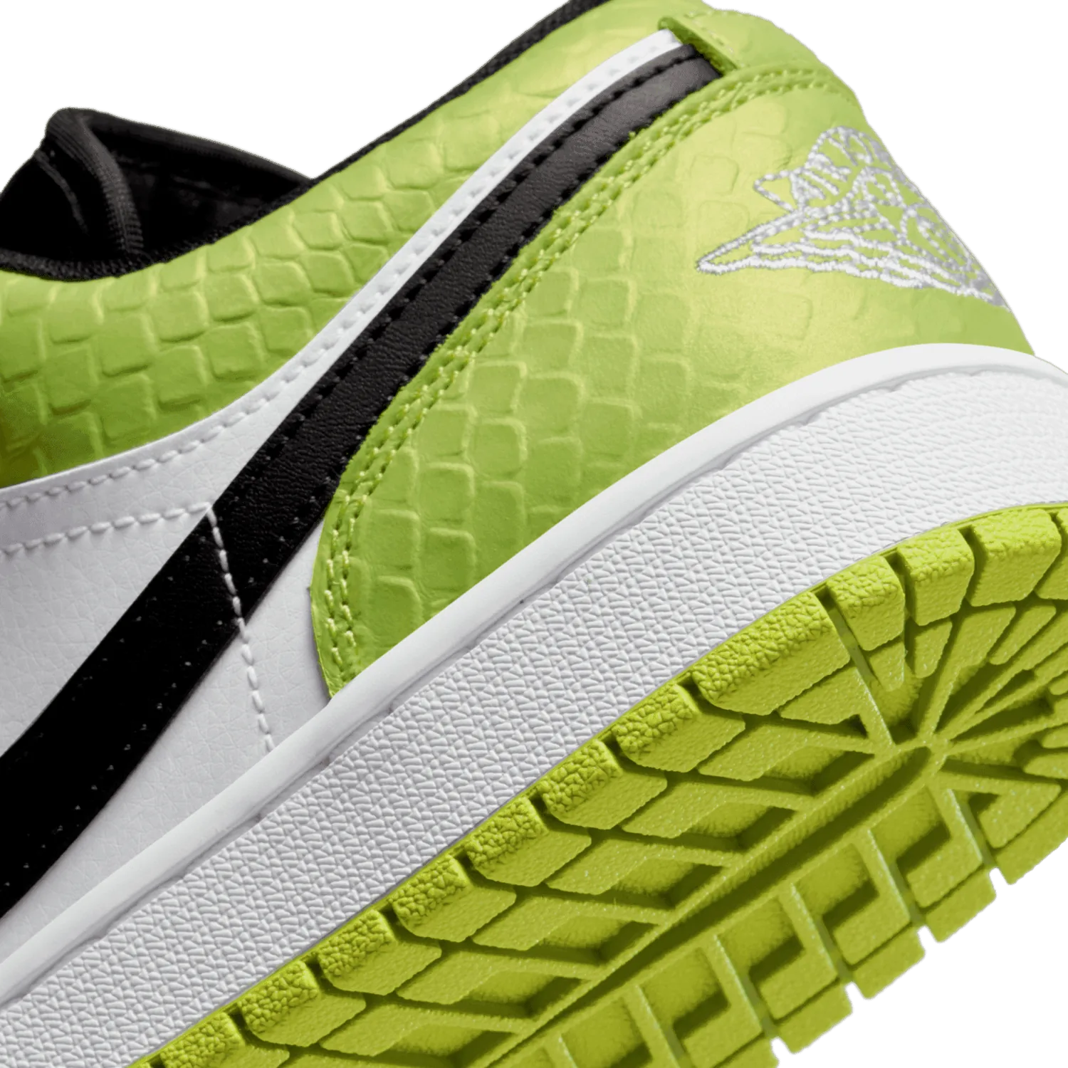 Jordan 1 Low Snakeskin Vivid Green (W) image 7