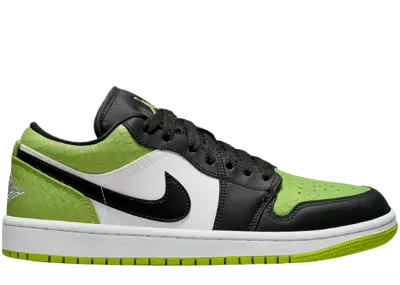 Jordan 1 Low Snakeskin Vivid Green (W)