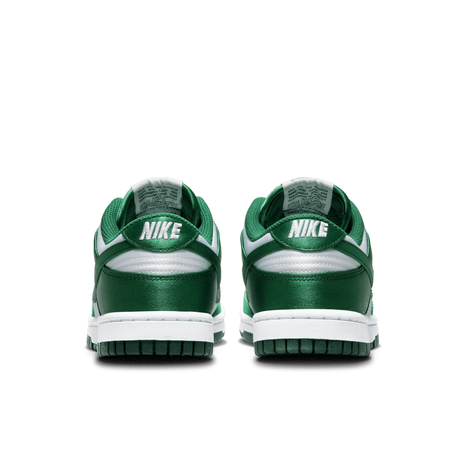 Nike Dunk Low Satin White Team Green (W) image 5