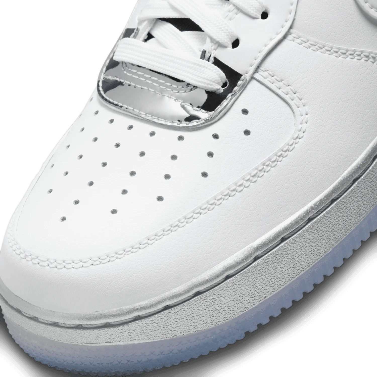 Nike Air Force 1 '07 Low White Metallic Silver Clear (W) image 6