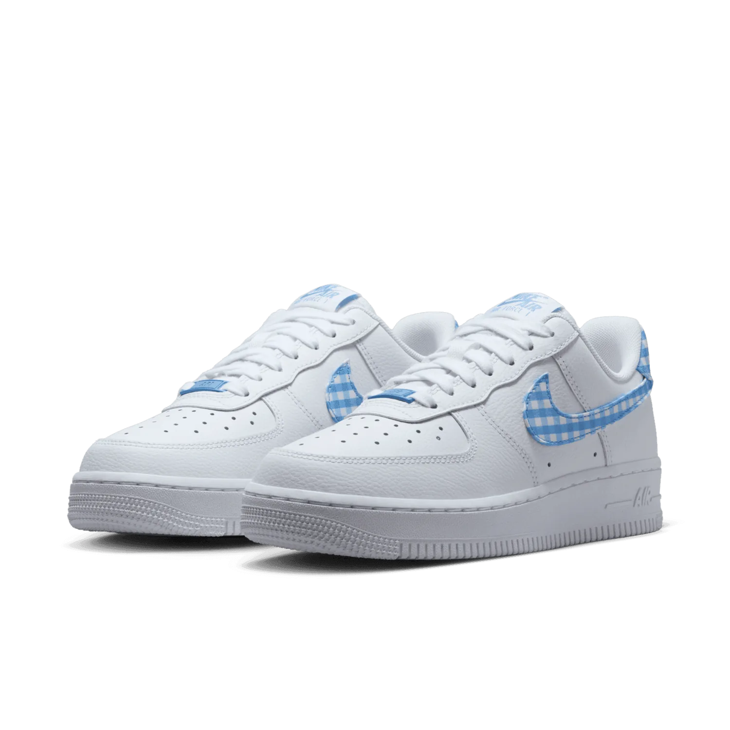 Nike Air Force 1 Gingham White University Blue (W) image 5