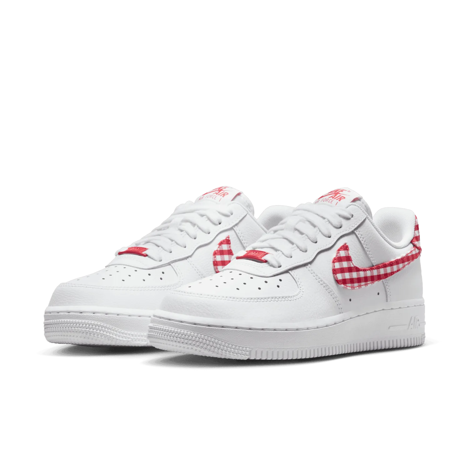 Nike Air Force 1 Low Gingham White Mystic Red (W) image 5