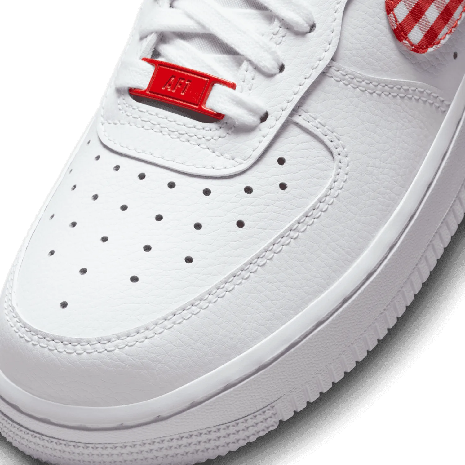 Nike Air Force 1 Low Gingham White Mystic Red (W) image 7