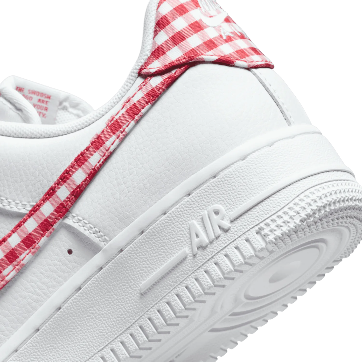 Nike Air Force 1 Low Gingham White Mystic Red (W) image 8