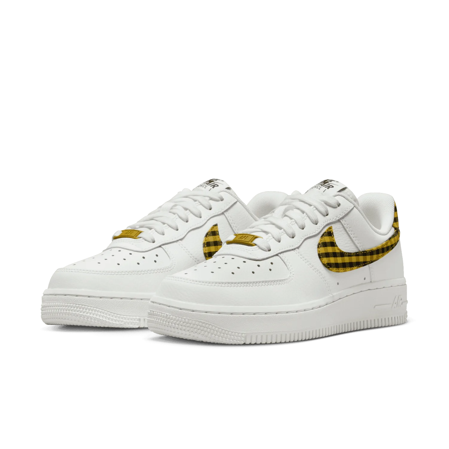 Nike Air Force 1 Low Gingham White Bronzine (W) image 4