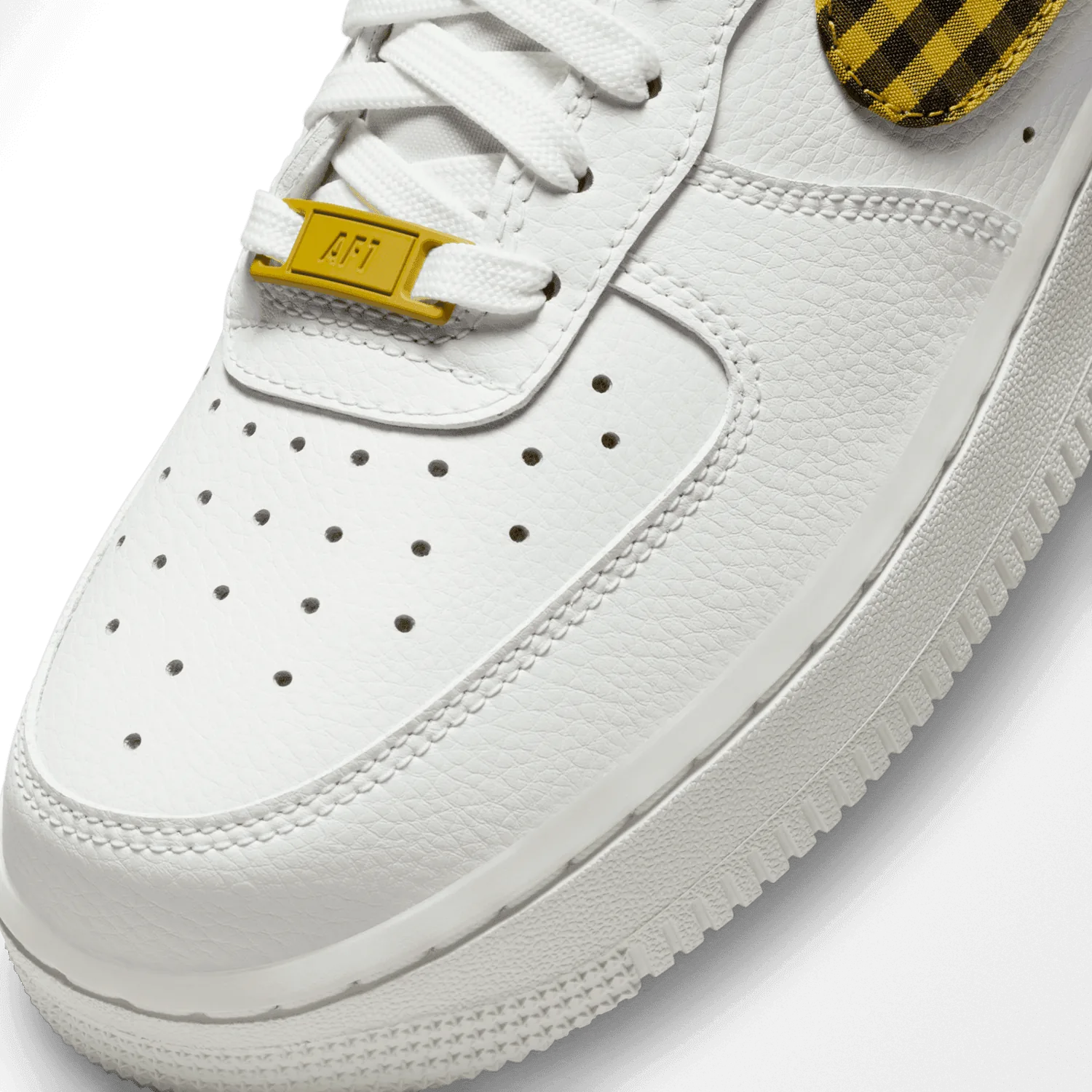 Nike Air Force 1 Low Gingham White Bronzine (W) image 6