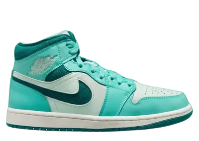 Air Jordan 1 Mid SE Bleached Turquoise Sky J Teal (W)