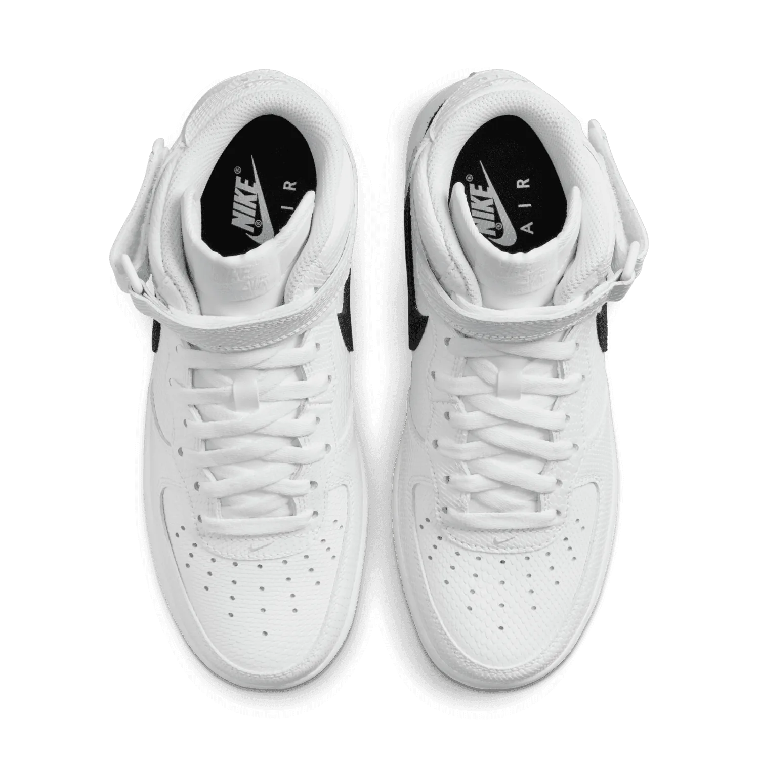 Nike Air Force 1 Mid Reptile White Black (W) image 3