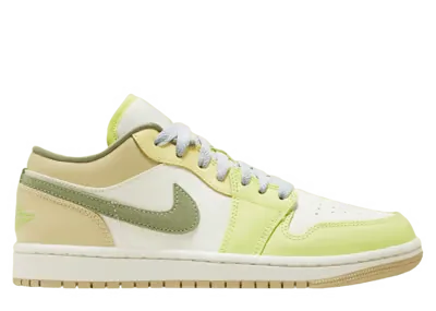 Air Jordan 1 Low Pale Citron Light Olive (W)