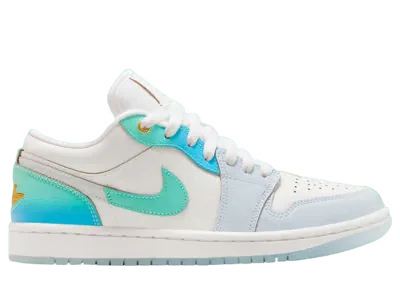 Air Jordan 1 Low SE Emerald Rise Football Grey (W)