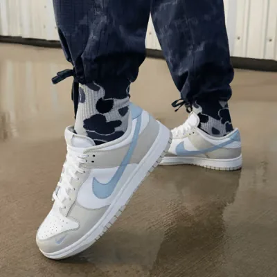 Nike Dunk Low Light Bone Light Armory Blue (W)