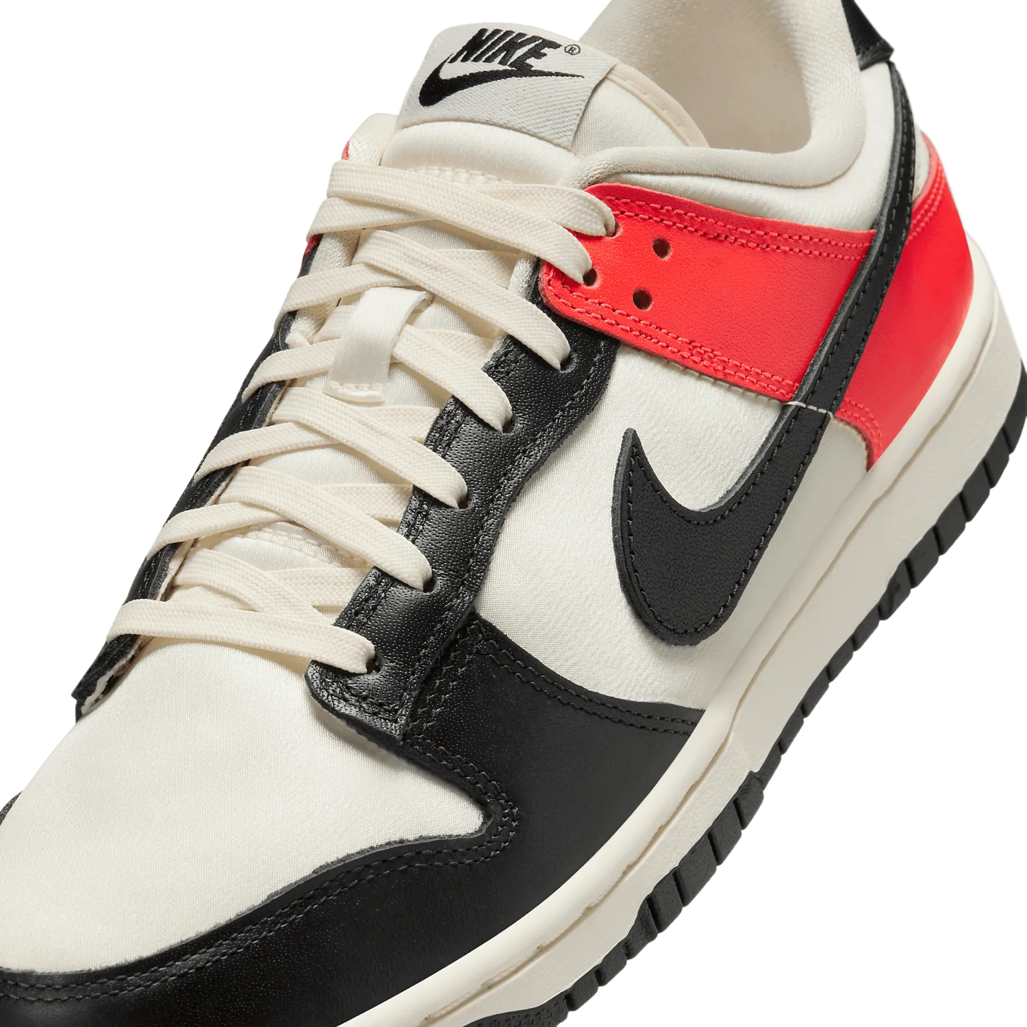 Nike Dunk Low Black Toe Bright Crimson (W) image 6