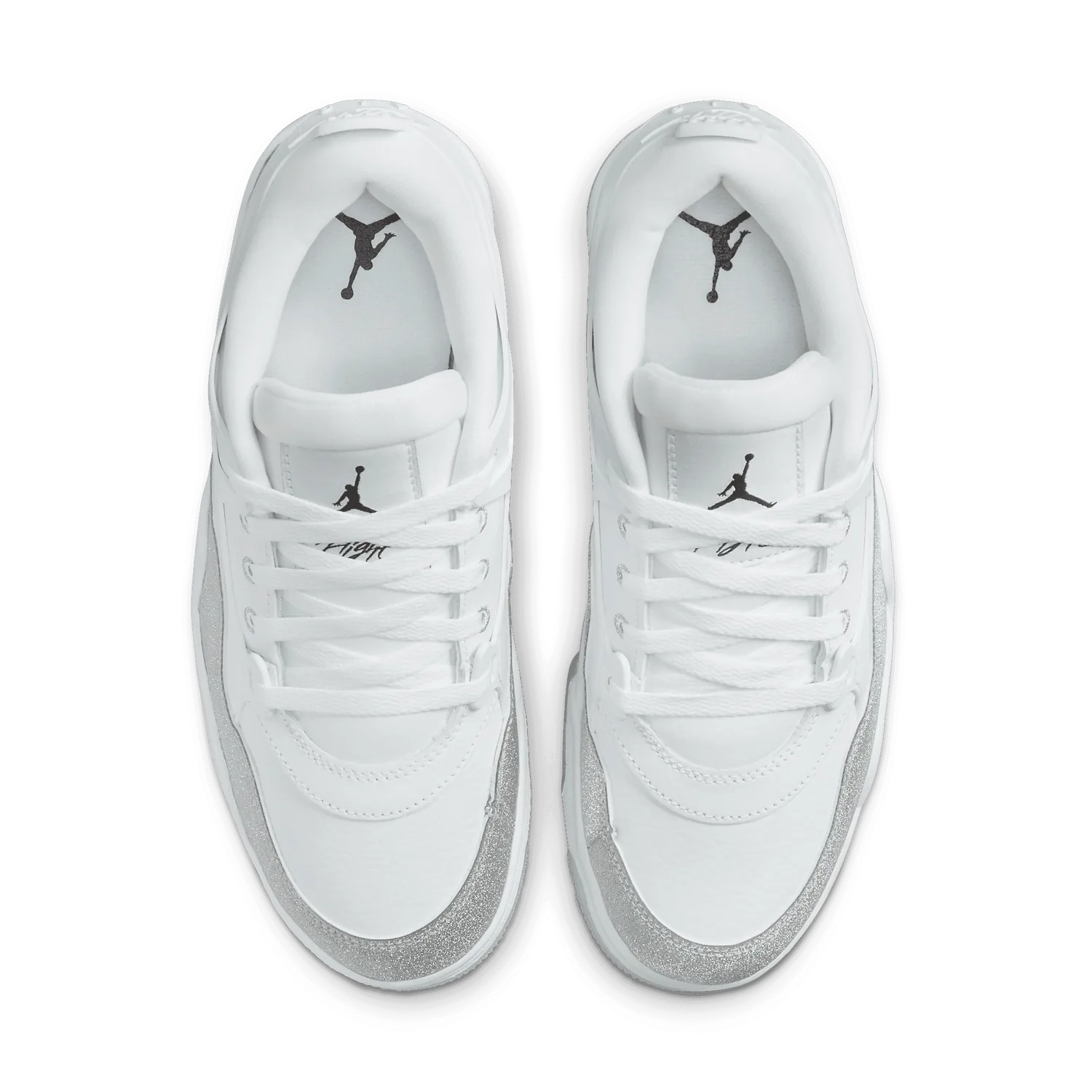 Air Jordan 4 RM White Silver Glitter (W) image 3